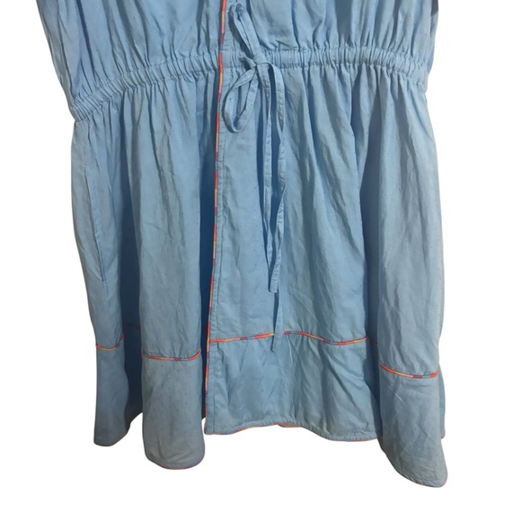 Roller Rabbit‎ Blue Rainbow Trim Brita Dress Large - Picture 3 of 9